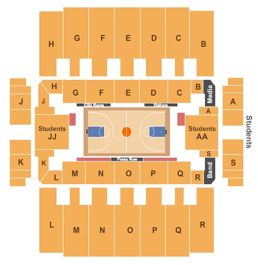 Basketball Seating Map