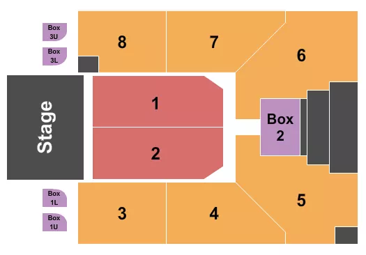 seating chart for Columbus Athenaeum - Endstage 2 - eventticketscenter.com