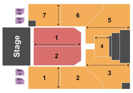 seating chart for Columbus Athenaeum - Endstage 4 - eventticketscenter.com