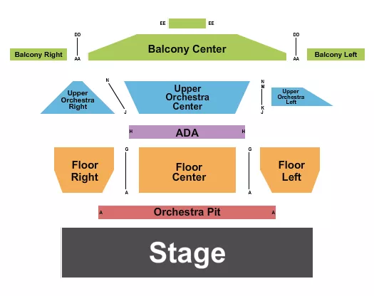 seating chart for Combs High School - Endstage - eventticketscenter.com