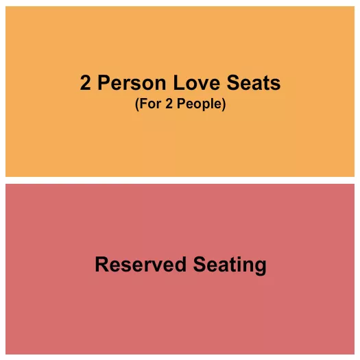 seating chart for Comedy Key West - Reserved & Love Seats - eventticketscenter.com