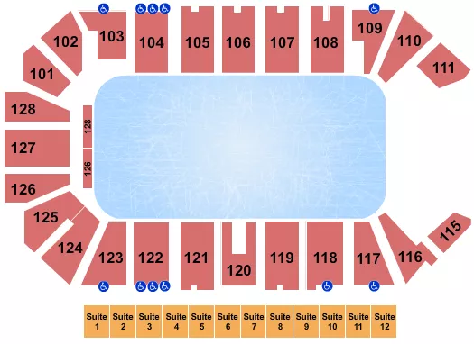 seating chart for Comerica Center - Disney On Ice - eventticketscenter.com