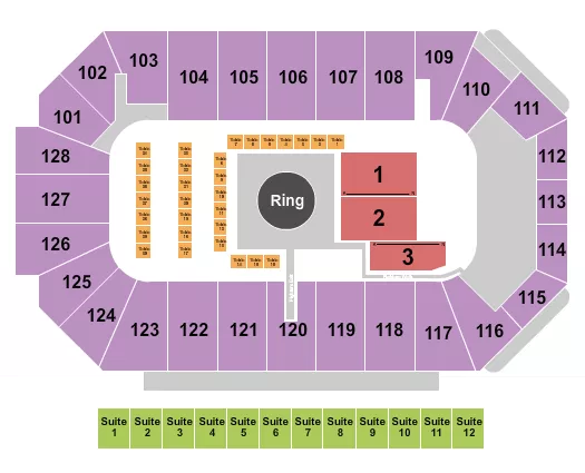 seating chart for Comerica Center - MMA 4 - eventticketscenter.com