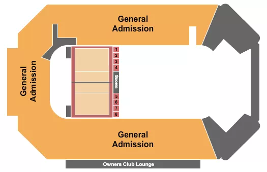 seating chart for Comerica Center - Volleyball - eventticketscenter.com