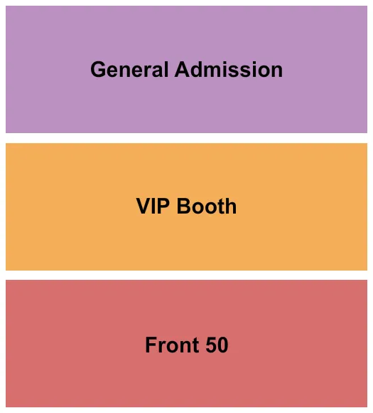 seating chart for Comic Strip - GA, VIP & 50 - eventticketscenter.com