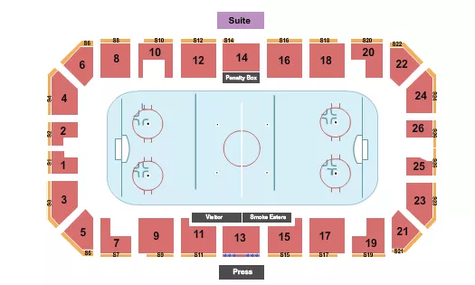 Hockey Seating Map