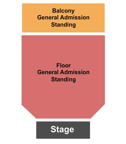 seating chart for Commodore Ballroom - Endstage GA - eventticketscenter.com