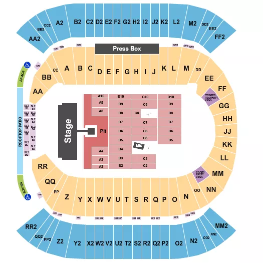 seating chart for Commonwealth Stadium - Edmonton - AC/DC 1 - eventticketscenter.com