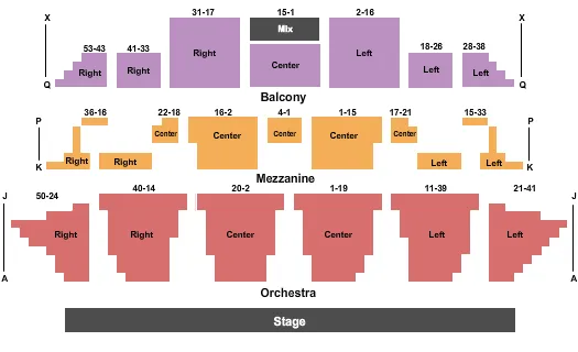 seating chart for Adler Hall At The New York Society For Ethical Culture - End Stage - eventticketscenter.com