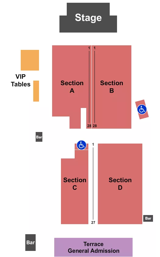 seating chart for Concerts In The Park at Viejas Casino & Resort - Endstage 2 - eventticketscenter.com