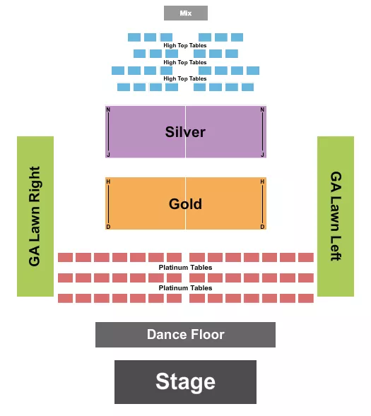 seating chart for Concerts in the Clouds - Endstage Dance Floor - eventticketscenter.com