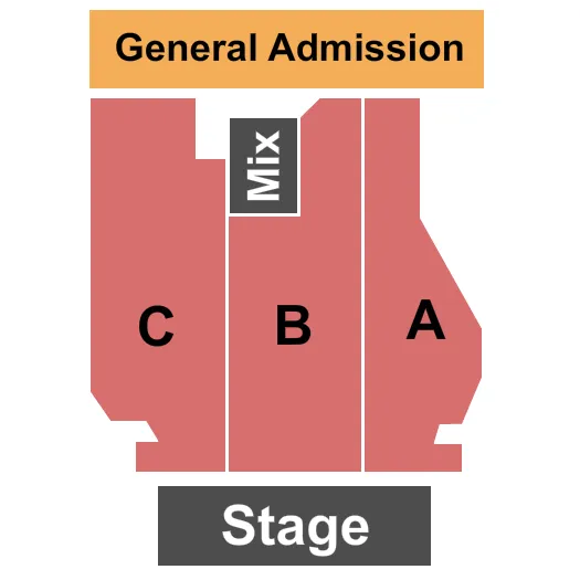 seating chart for Old Concrete Street Amphitheater - End Stage - eventticketscenter.com