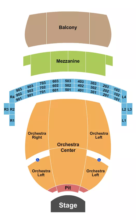 seating chart for Connor Palace Theatre - Endstage - eventticketscenter.com