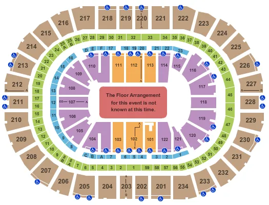 seating chart for PPG Paints Arena - Generic Floor - eventticketscenter.com