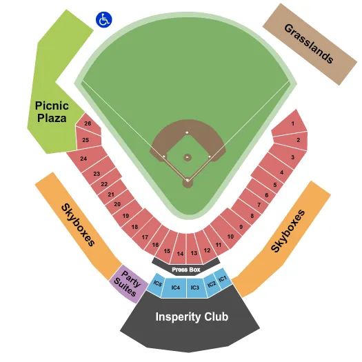 seating chart for Constellation Field - Baseball1 - eventticketscenter.com