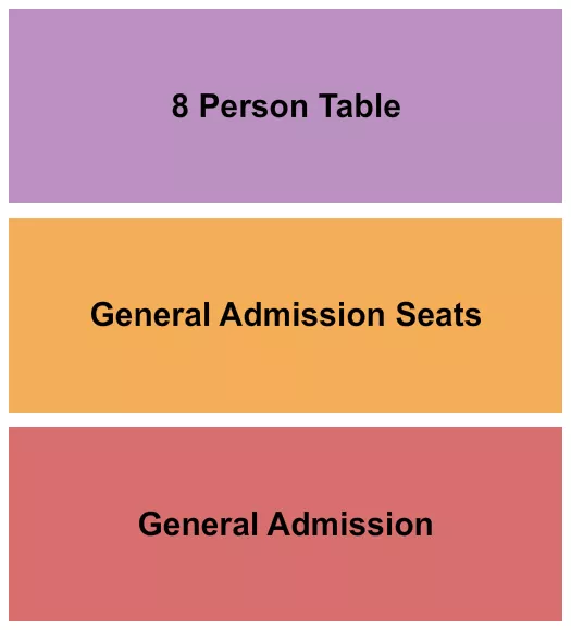 seating chart for Cook's Garage - GA/GA Seat/Table - eventticketscenter.com