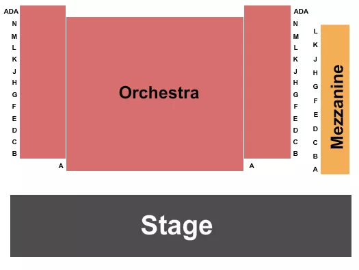 seating chart for Coralville Center for the Performing Arts - Endstage - eventticketscenter.com