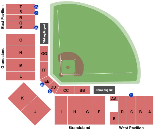 seating chart for Hi Corbett Field - Baseball - eventticketscenter.com