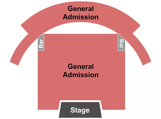 seating chart for Theatre Beanfield - Endstage GA - eventticketscenter.com