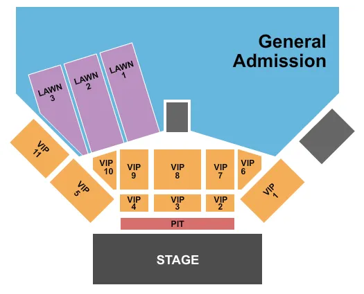 seating chart for Country Jam USA - CO - Endstage 2 - eventticketscenter.com