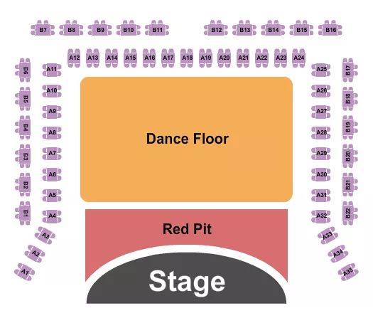 seating chart for Cowboys Dance Hall - San Antonio - GA/Red Pit/Gold/Silver - eventticketscenter.com