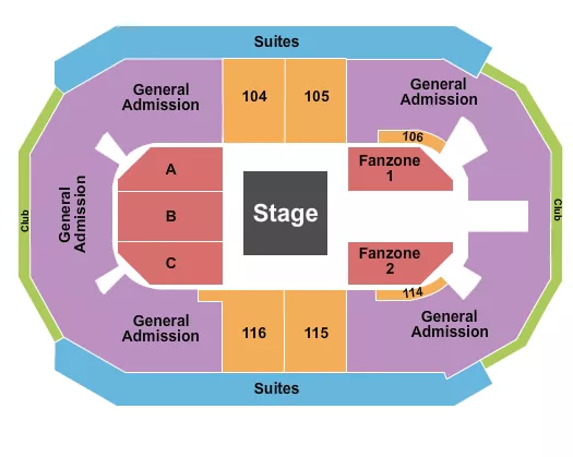 seating chart for Credit Union of Texas Event Center - Call of Duty - eventticketscenter.com