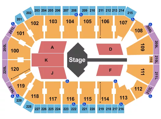 seating chart for Credit Union of Texas Event Center - LOL - eventticketscenter.com