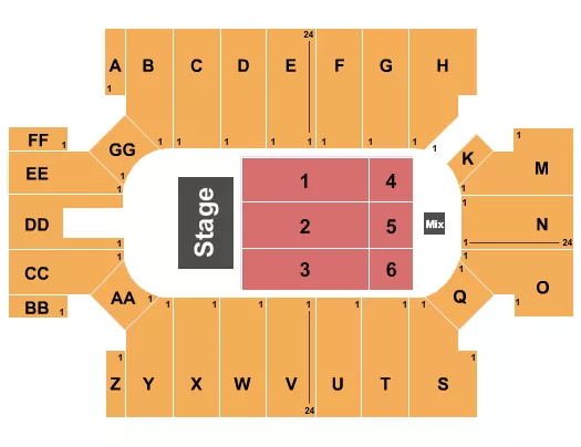 seating chart for Cross Insurance Arena - Endstage 2 - eventticketscenter.com