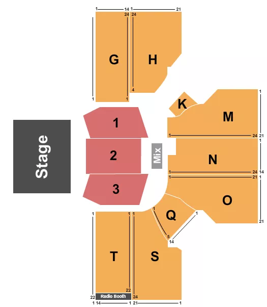 seating chart for Cross Insurance Arena - Half House 6 - eventticketscenter.com