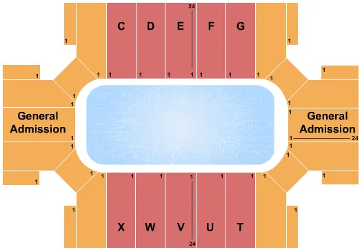 seating chart for Cross Insurance Arena - Motorsports Ice Racing - eventticketscenter.com