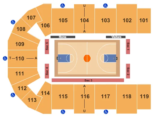 seating chart for Cross Insurance Center - Basketball - eventticketscenter.com