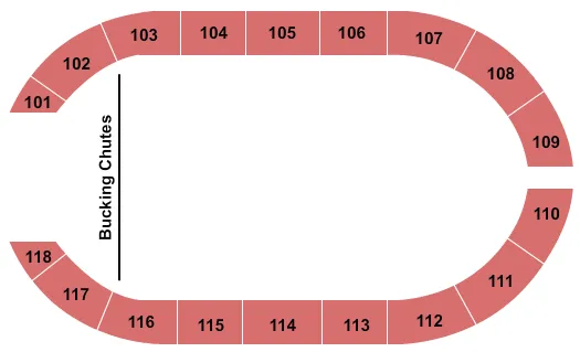 seating chart for Crossroads Arena - Rodeo - eventticketscenter.com