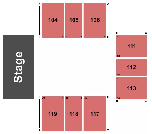 seating chart for Crown Arena - The Crown Center - R&B Invitation - eventticketscenter.com