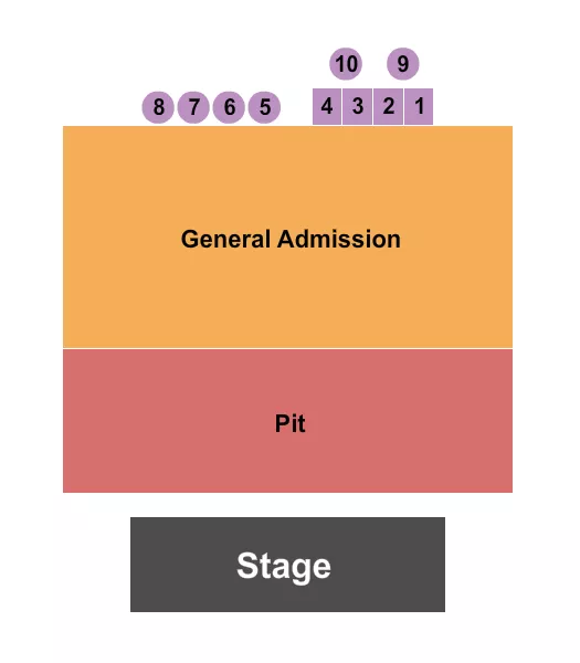 seating chart for Crown Uptown Theatre - Pit/GA/Tables - eventticketscenter.com