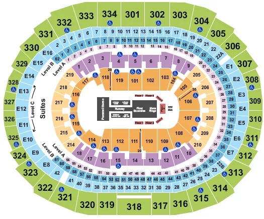 seating chart for Crypto.com Arena - Gold Over America Tour - eventticketscenter.com