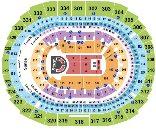 seating chart for Crypto.com Arena - Megan Thee Stallion - eventticketscenter.com