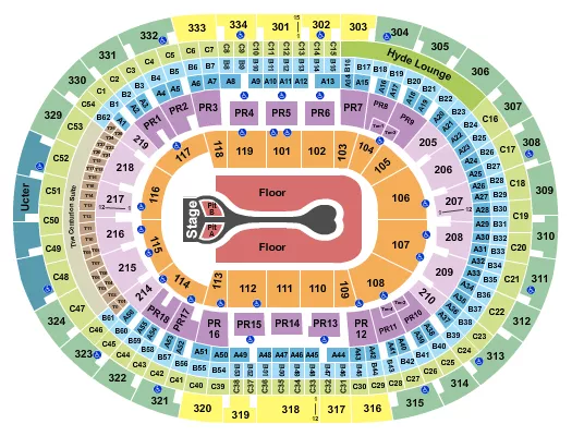 seating chart for Crypto.com Arena - Benson Boone - eventticketscenter.com
