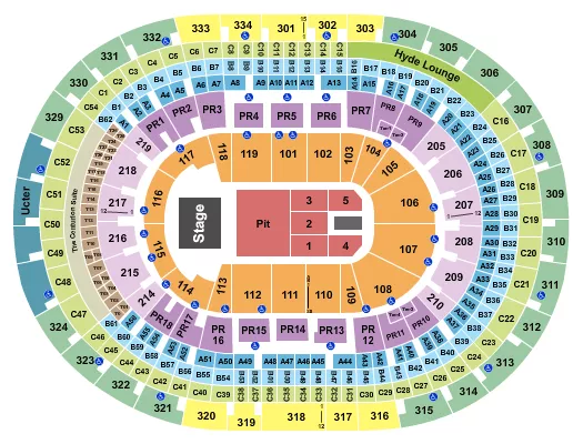 seating chart for Crypto.com Arena - Endstage GA Pit 2 - eventticketscenter.com