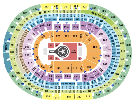 seating chart for Crypto.com Arena - Kacey Musgraves - eventticketscenter.com