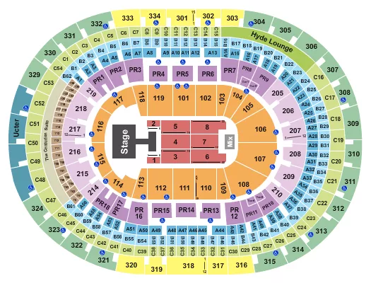 seating chart for Crypto.com Arena - Karan Aujla - eventticketscenter.com