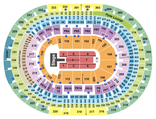 seating chart for Crypto.com Arena - Kid Cudi - eventticketscenter.com