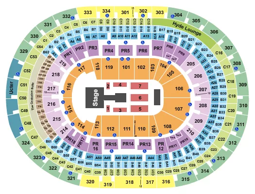 seating chart for Crypto.com Arena - Le Sserafim - eventticketscenter.com