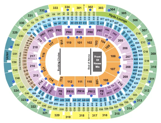 seating chart for Crypto.com Arena - PBR - eventticketscenter.com