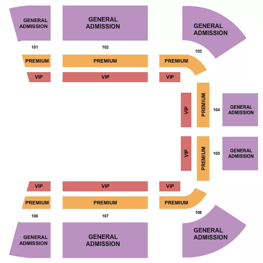 seating chart for Crystal Mall - Circus - eventticketscenter.com