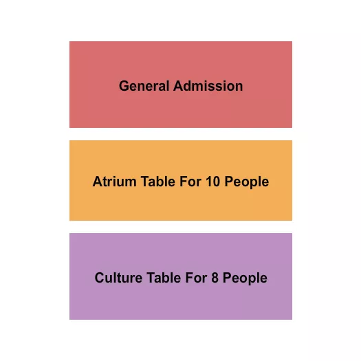 seating chart for Culture DC - GA/Tables - eventticketscenter.com