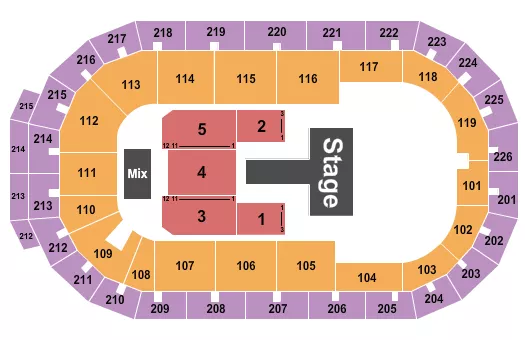 seating chart for Cure Insurance Arena - Badshah - eventticketscenter.com