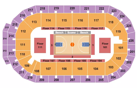 Seating Charts  CURE Insurance Arena