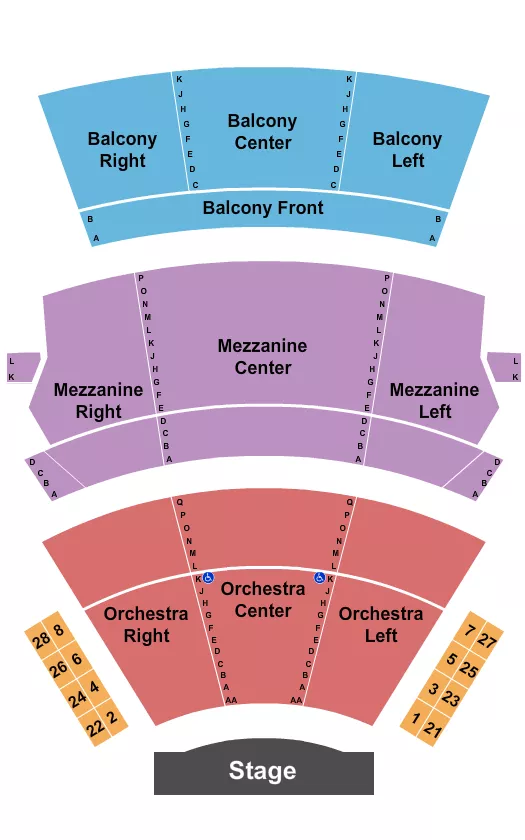 seating chart for Cutler Majestic Theatre - End Stage - eventticketscenter.com