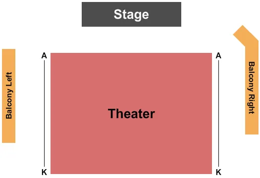 seating chart for DCJCC - Edlavitch Jewish Community Center - End Stage - eventticketscenter.com