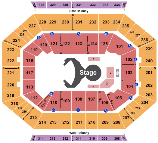 seating chart for DCU Center - Cirque Ovo - eventticketscenter.com